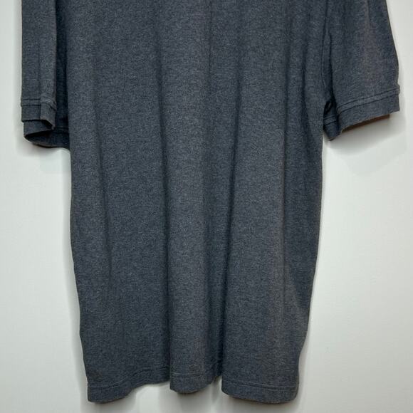 Tommy Hilfiger Gray Polo Shirt Size L Short Sleeves Custom Fit - Picture 8 of 8